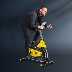 Hometrainer - Zaza Home Fitness - Verstelbaar en stil - LCD-display - Zwart