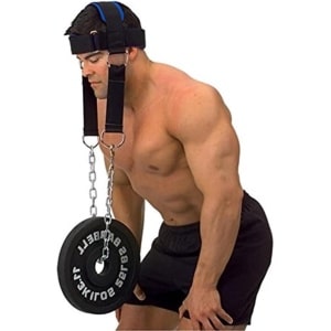 Hoofd Nek Harnas voor krachttraining - instelbaar voor bodybuilding en fitness - met ketting nek trainer