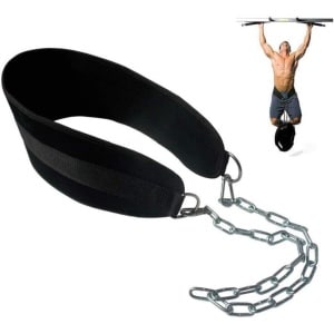 Ibenzoa® Robuuste Fitnessriem met Stalen Ketting - Multifunctioneel voor Krachttraining en Pull-ups