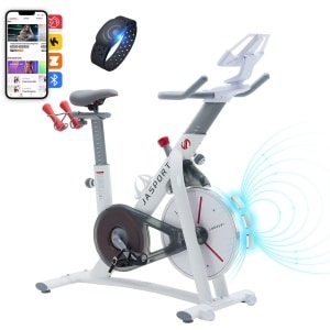 JASPORT S3 Slimme Spinningfiets voor binnengebruik (Wit)