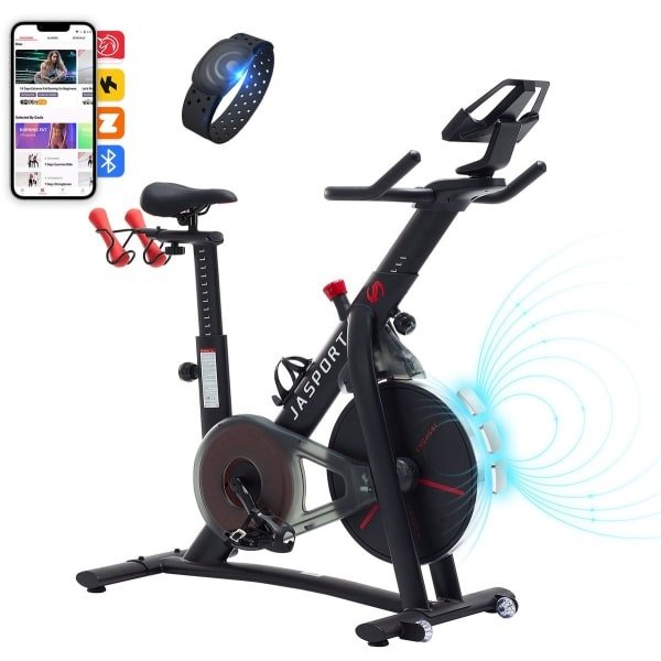 JASPORT S3 Slimme Spinningfiets voor binnengebruik - Zwart