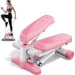JMZR® Stepper Fitness - Hometrainer - Crosstrainer Mini - Roze