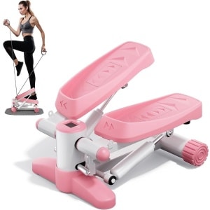 JMZR® Stepper Fitness - Hometrainer - Crosstrainer Mini - Roze