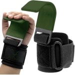 Jag Gears versa gripps pro lifting straps gym fast grips crossfit pull-up aids pull-up aid - lifting aid gym - leren lifting straps - versa grips - fast grip lifting straps - cobra grips (legergroen)