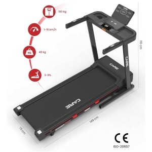Loopband - 16km/u - CARE - Jogger max - Kinomap