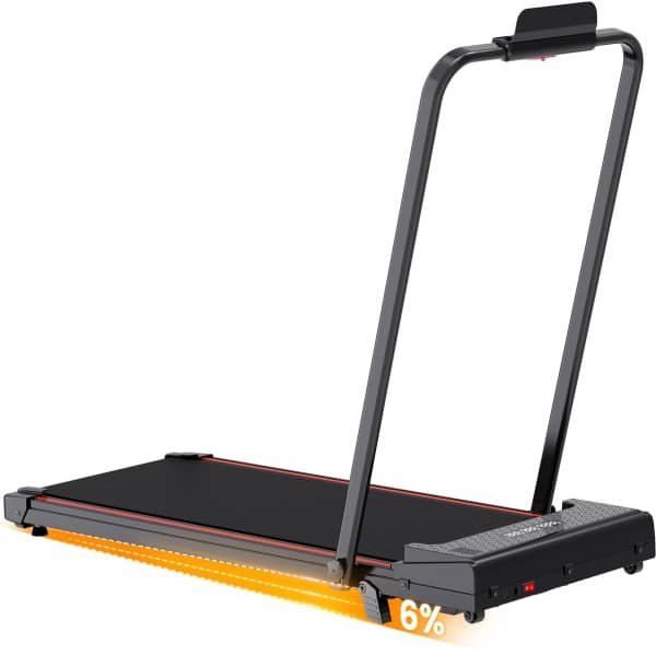 Loopband-ZX2P opvouwbare loopband met armleuningen-afstandsbediening met gratis snelheidsaanpassing, thuis intelligente loopband-1-12 km / h-maximale belasting 120KG