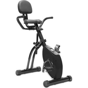 Luxari - Deskbike Pro - Magnetische Hometrainer voor kantoor - 8 weerstandsniveau's - LCD Display - Opvouwbare Stoelfiets - Bureau Fiets - Fitness Fiets - Zwart