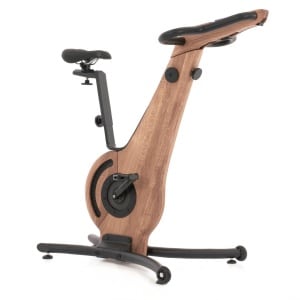 NOHRD Bike Eiken Vintage - Luxe Houten Hometrainer met App, Magnetische Weerstand & Ergonomisch Design