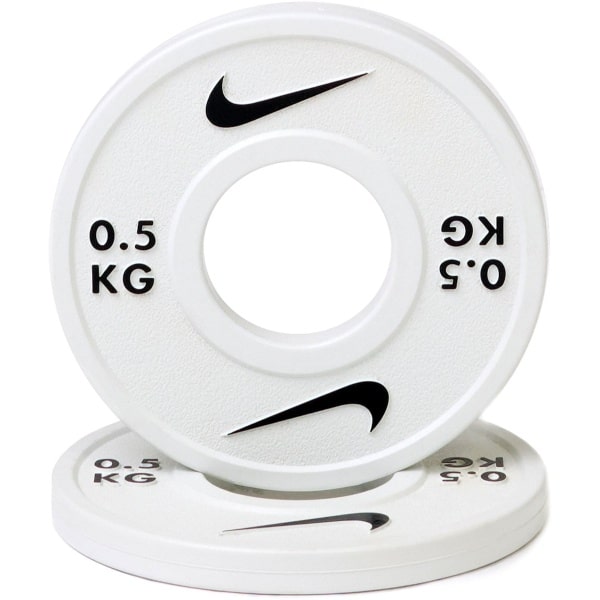 Nike Halterschijven paar 0.5 kg - Gewichtsschijf met Rubbercoating - 50 mm - Voor Gecontroleerde Progressie & Krachttraining