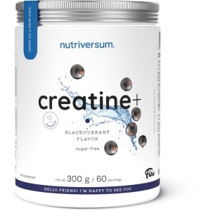 Nutriversum | Creatine Monohydraat | Blackcurrant | 300gr 60 servings | Prestaties | Duursport | Voetbal | Crossfit | Krachtsport | Body Building | Fitness | Energie | Herstel | Nutriworld