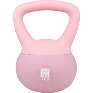 Orange Gym Soft Kettlebell 4KG - Compacte Fitness Kettlebell met Handgreep - Gewichtstraining voor Thuis - Spierversterking & Krachttraining - Zachte Kettlebell voor Beginners en gevorderden - Roze