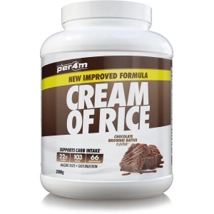 Per4m - Cream of Rice - 2kg - Chocolate Brownie Batter - Weight Gainer - Mass Gainer - COR - Cream of rice - Rijstmeel - Shake - Fitness - Krachttraining - Gym