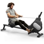 Roeimachine - Magnetische Roeitrainer - Roeiapparaat - Opvouwbare - Magnetisch Weerstandssysteem - 16 Niveaus - LCD Display - Volledig Lichaamstraining - Max 120kg - Stil & Compact