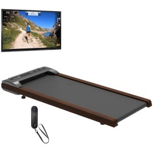 Skandika Nordik | Loopband voor thuis, Wandelband, 6km/u, LED-display, afstandsbediening, Kinomap | fitnessapparatuur voor duurtraining, kantoor, thuiskantoor, WalkingPad