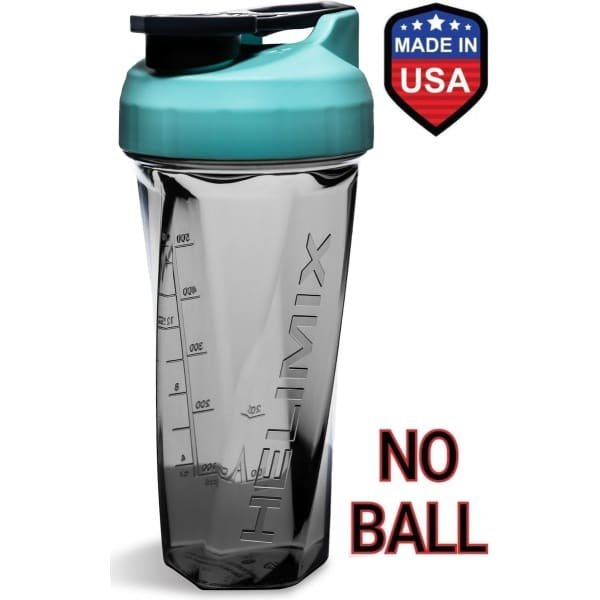 Sportief Cadeautje - Helimix Vortex Shaker - kleur beker Island Paradise - Geen blending bal of garde nodig - Beste draagbare pre-workout wei-eiwit fitness beker - Mixt Cocktails, Smoothies en Shakes - Bidon is vaatwasserbestendig