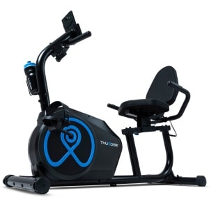 THUNDER® Hometrainer | JET | MAGNETIC-RECUMBENT | Comfortabel en Stil | Verstelbare rugleuning | LCD-display | Hartslagmeter | Trainingsprogramma's | Magnetische weerstand | Transportwielen | Lage instap | Voor thuisgebruik |