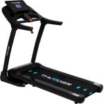 THUNDER® Loopband | PHENOM-S-BLACK | Opvouwbaar en Krachtig | 18 km/u | Breed Loopvlak 45 cm | Bluetooth | App Compatibel | Luidsprekers | Verstelbare Hellingshoek | Max. 160 kg | Veiligheidssleutel | Transportwielen |