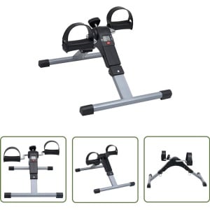 The Living Store Pedaaltrainer voor armen en benen met LCD-display - Pedaaltrener - Hometrainer - Krachttraining - Cardiotraining - Armtraining