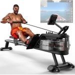 Thuys - Roeitrainer Inklapbaar - Roeimachine - 160 Kg gewichtscapiciteit - Magnetische Roeiapparaat Fitness - 6 Weerstandniveaus - LCD Monitor