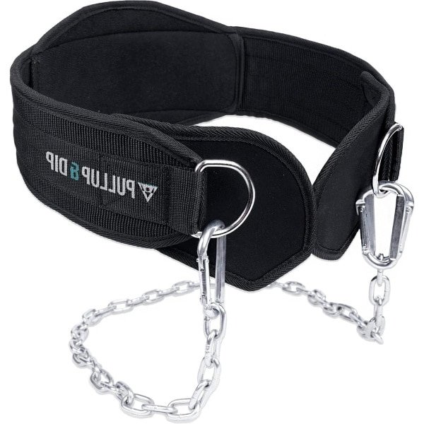 Verzwaarde Pull-Up & Dip Riem met Ketting - Neopreen Flappen - Karabijnhaken - Gewichthefriem - Calisthenics Krachttraining dip belt