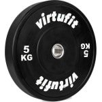 VirtuFit Bumper Plate - 50 mm - 5 kg - Olympische Halterschijf van Rubber - Duurzaam Materiaal - Schokabsorberende Bumper Plates - CrossFit & Krachttraining