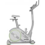 Zipro Rave Hometrainer Elektromagnetische Fiets, Hartslagsensoren, Gemakkelijk te transporteren, Antislippedalen, Flessenhouder, Homegym, Stabiele structuur, Max. gebruikersgewicht 120 kg, wit en groen