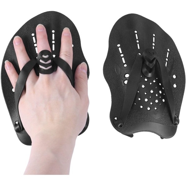1 paar Power Swim Paddle voor kinderen - zwempeddels - Handpeddels - Gebruikt als zwemtraining suitrusting - Zwemvliezen voor krachttraining - Met verstelbare banden - Geschikt voor beginners en professionals - Verbetert de snelheid en zwemstijl