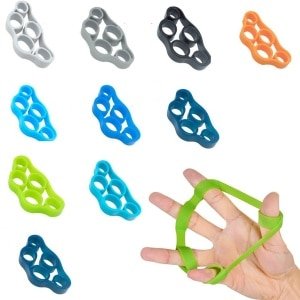 9 Stuks Vingertrainer - 3 Levels - Vingertrainer - Fingertrainer - Vingerstretcher - Vingergripper - Vinger Training - Polstrainer - Handtrainer - Griptrainer - Hand Trainer - Krachttraining - Finger Exercises - Vinger Oefening - Yoga Stretcher