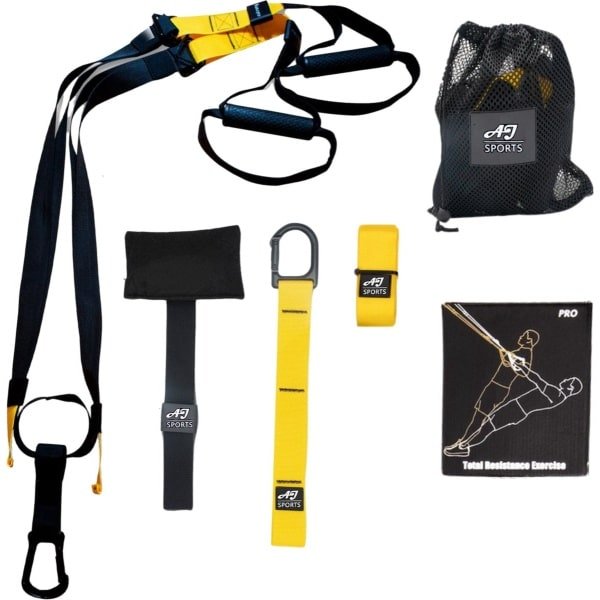 AJ-Sports Suspension trainer TRX Pro - Resistance training - Calisthenics - Training straps - Complete TRX training set - Inclusief draagtas - Fitness - Calisthenics - Crossfit
