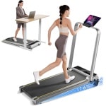 CLGP® Loopband Inklapbaar - Hometrainer Elektrisch - Walking Pad Fitness - Grijs