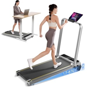 CLGP® Loopband Inklapbaar - Hometrainer Elektrisch - Walking Pad Fitness - Grijs