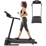 CLVP® Loopband Inklapbaar - Hometrainer Elektrisch - Walking Pad Fitness - Zwart