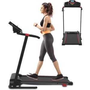 CLVP® Loopband Inklapbaar - Hometrainer Elektrisch - Walking Pad Fitness - Zwart