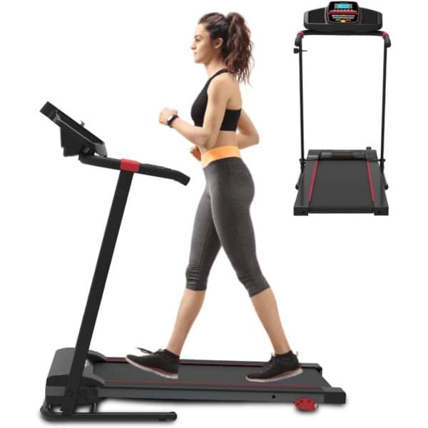CLVP® Loopband Inklapbaar - Hometrainer Elektrisch - Walking Pad Fitness - Zwart