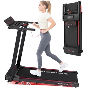 CitySports Loopband Met 8% Hellingfunctie - Inklapbaar - 1-12km/u - Incl. afstandsbediening en Tablethouder - Wandelband - Walking Pad - Opvouwbare Loopband - Walkingpad - Treadmill - Loopband Elektrisch
