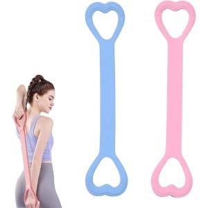 Elastische Krachttraining Banden Set - 2 Stuks voor Mannen en Vrouwen | Met Handgrepen en Weerstandsband | Geschikt voor Krachttraining