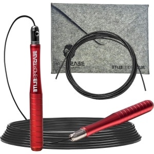 Elite Skipping Rope - High Quality Aluminium for Fitness and Fat Loss. Ideal for Crossfit, Boxing, MMA, HIIT, Interval Training, and Double Unders.