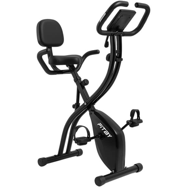 Fitby Hometrainer - Fitnessfiets - Opvouwbaar - Hardslagfunctie - 10 weerstandniveaus - Hometrainers fitness