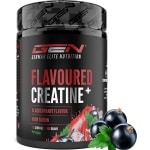 Gearomatiseerd Creatine Poeder - 550g - Creatine Monohydraat + L-Taurine - Gemicroniseerde Creatine met Aroma - Geen Suiker & Top Oplosbaarheid - Veganistisch (Zwarte bes)