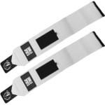 Gorilla Sports Polsbandage - 45 cm - Verstelbare Klittenbandsluiting - Elastisch & Duurzaam - Voor Krachttraining & Gewichtheffen - Grijs