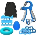 Hand Grip Strengthener Set voor Krachttraining en Pijnverlichting - Instelbare Weerstand 22-132 lb