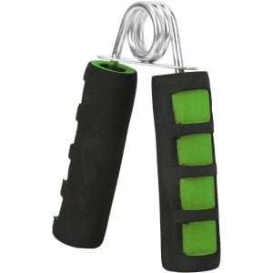 Handtrainer-Hand spier trainer set van 2- groen- eenheidsmaat-grip krachttrainer- siliconen ringen