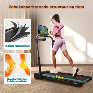 Home Loopband 3-in-1 Opvouwbare Loopband 2,5 PK Voor Thuislooppad Draagbare Loopmachine Onder Bureau Met Afstandsbediening LED-Display Voor Thuis En Op Kantoor 120 kg 12 km/u