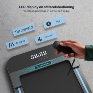 Home Walking Loopband Wandelpad Onder Bureau, Compacte Loopbanden voor Thuiskantoor, 2,25 HP Draagbare Wandel-Joggingmachine met LED-Display, 120 kg Capaciteit, 1-6 KM/H