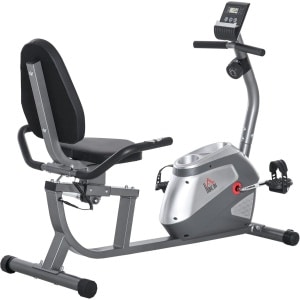 Hometrainer met verstelbare magnetische weerstand en LCD-monitor - 8 niveaus, comfortabel en praktisch