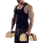Houten Push Up Bars - Pull Up Stand Handgrepen van Beukenhout - Calisthenics Parallettes voor Thuisgebruik, Fitness, Krachttraining en Vloeroefeningen