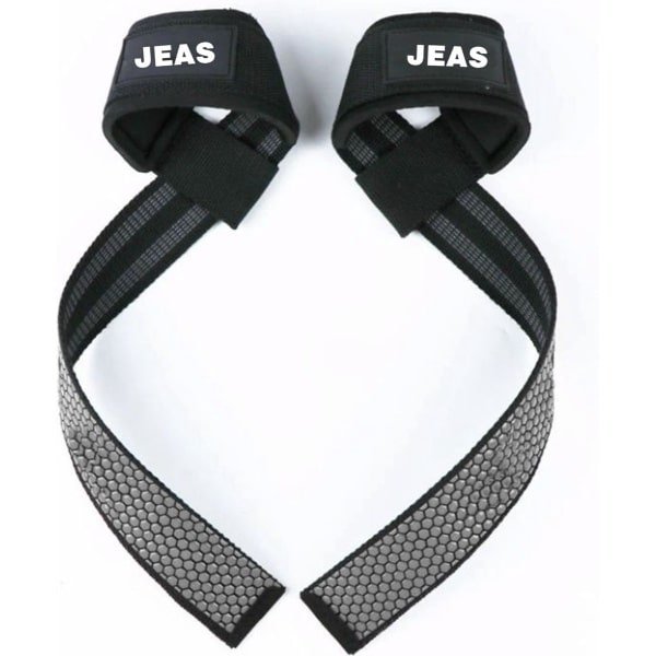 Jeas - Lifting Straps - Powerlifting - Fitness - Krachttraining - Grijs