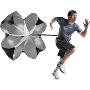 Krachttraining Fitness Paraplu Snelheidsboren Wind Luchtweerstand Krachttraining Parachute Paraplu (zwart)