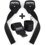 Lifting Straps & Polsbandages voor Krachttraining Gewichtheffen Bodybuilding Fitness Powerlifting met Extra Grip - Gewichthefriemen en Polsbandages