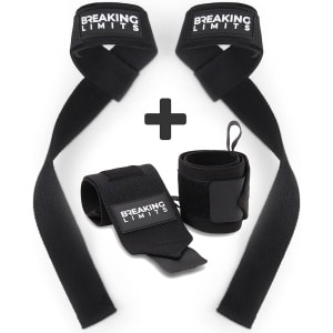 Lifting Straps & Polsbandages voor Krachttraining Gewichtheffen Bodybuilding Fitness Powerlifting met Extra Grip - Gewichthefriemen en Polsbandages